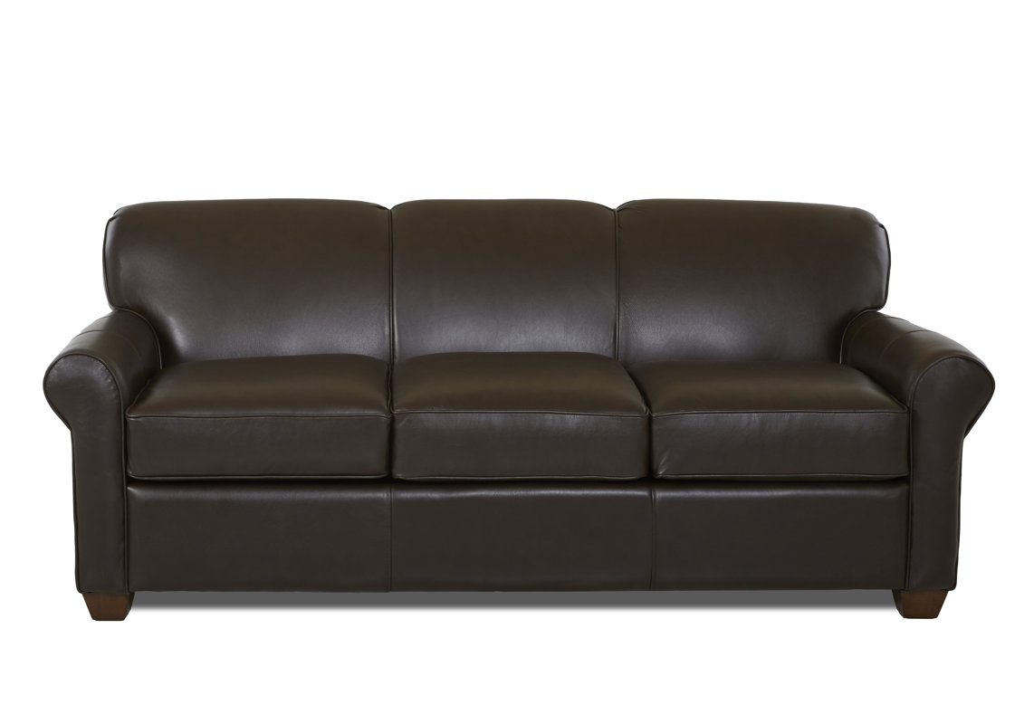 Wayfair Custom Upholstery Jennifer Leather Sleeper Sofa & Reviews